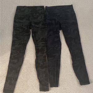 Lot of TWO camo lululemon align size 6.